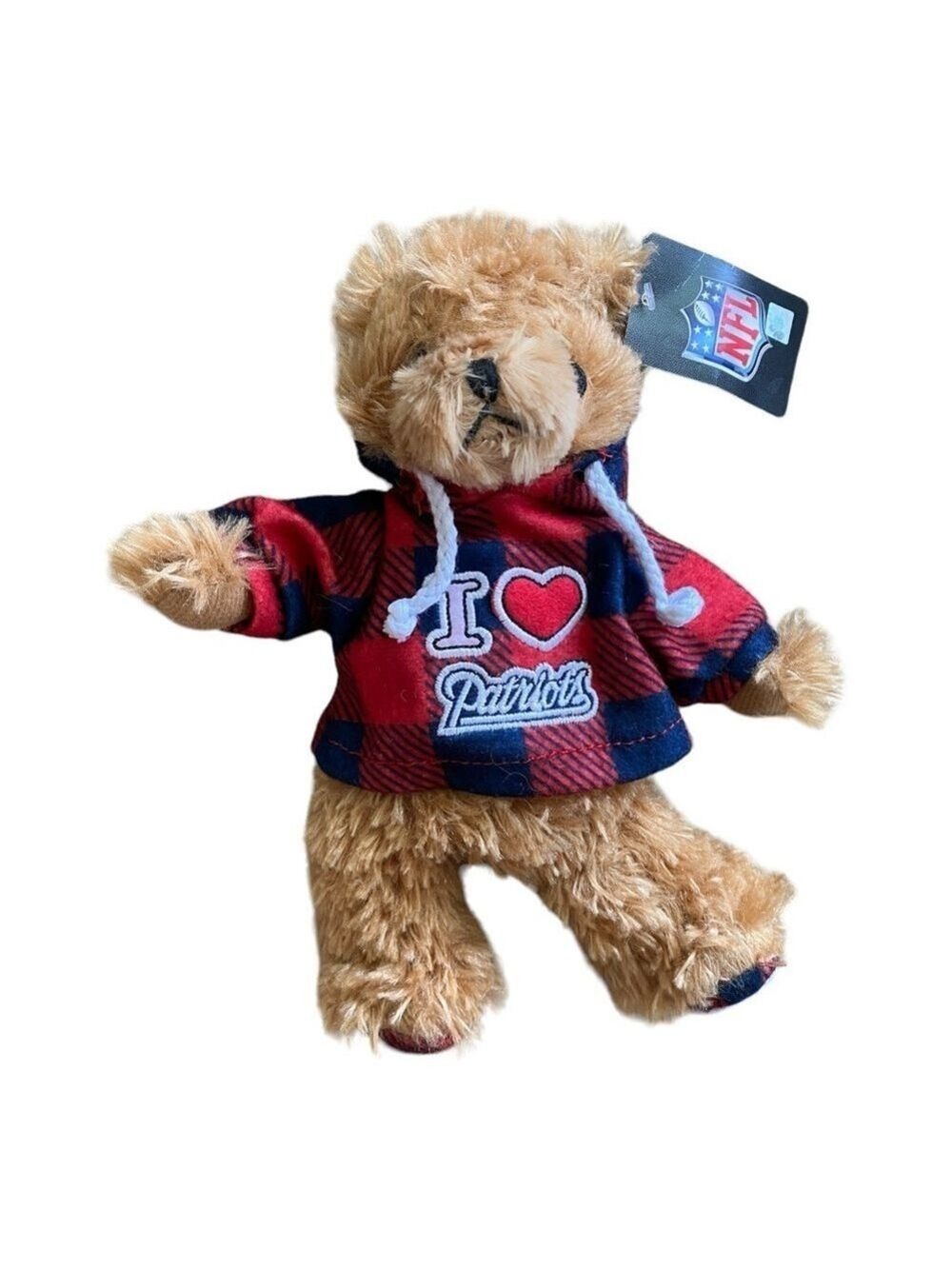 NWT New NFL New England Patriots Football Teddy Bear 9”